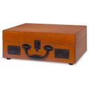 Ver imagem 6 de Vitrola Toca Disco Vinil Retro Bluetooth USB Auxiliar Reproduz e Grava Em Mp3 Bivolt Vintage Raveo