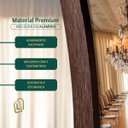 Ver imagem 7 de Espelho Grande Corpo Inteiro com Moldura Metal Orgânico Decorativo 170x70cm Luxo Preto