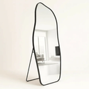 Ver imagem 1 de Espelho Grande Corpo Inteiro com Moldura Metal Orgânico Decorativo 170x70cm Luxo Preto