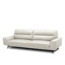 Ver imagem 5 de Sofá Decorativo Ashton 3 Lugares Sala de Estar 256cm Pés em Aço Couro Off White G88 - Gran Belo