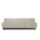 Ver imagem 6 de Sofá Decorativo Ashton 3 Lugares Sala de Estar 256cm Pés em Aço Couro Off White G88 - Gran Belo