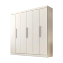 Ver imagem 1 de Guarda Roupa Casal 6 Portas 4 Gavetas Belem S/esp e S/pes Valverde Moveis Branco