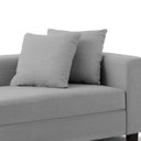 Ver imagem 2 de Recamier Divã Aspen 1,60m Linho Cinza - Clique Decoraçõesações