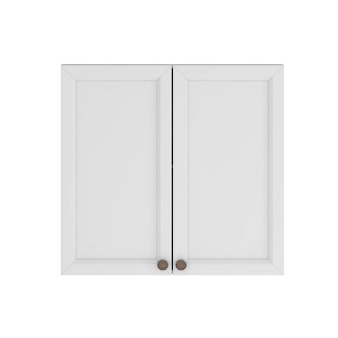 Armário Cozinha 80cm 2 Portas Unna - Branco