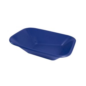 Kit 2 Caçamba Plástica para Carrinho Azul 60 Litros Sem Furos