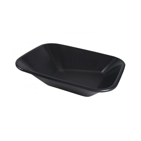 Kit 2 Caçamba Plástica para Carrinho Mão Preta 60L Sem Furos