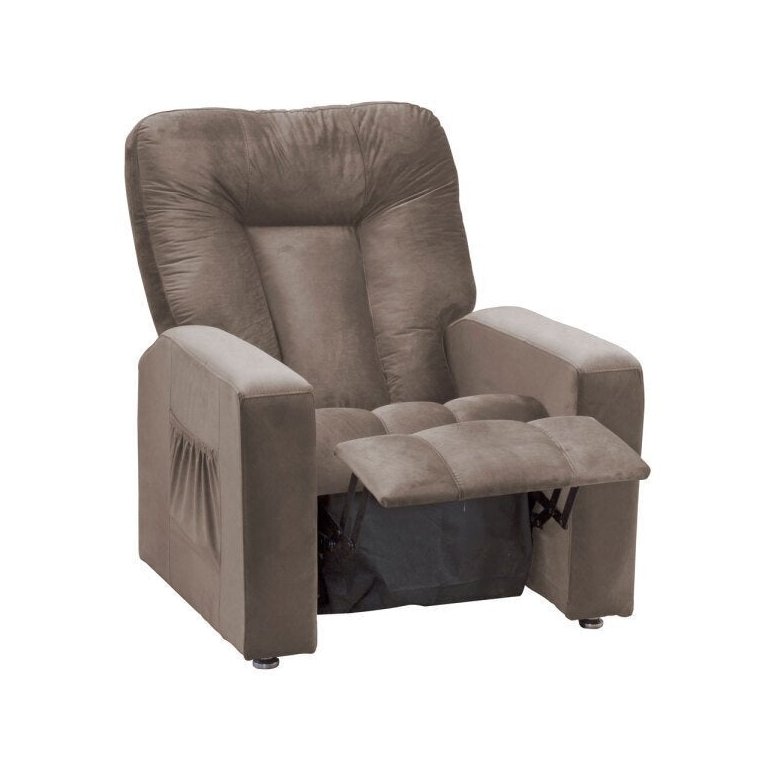 Poltrona Reclinável do Papai para Sala de Estar MX-5 Pallas Veludo Marrom Claro - Vee Decor Poltrona Reclinável do Papai para Sala de Estar MX-5 Pallas Veludo Marrom Claro - Vee Decor