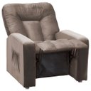 Ver imagem 2 de Poltrona Reclinável do Papai para Sala de Estar MX-5 Pallas Veludo Marrom Claro - Vee Decor