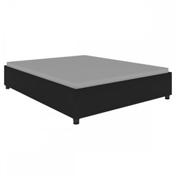 Base de Cama Box Casal Mônaco Preto Fosco - Tcil Móveis - 2 Base de Cama Box Casal Mônaco Preto Fosco - Tcil Móveis - 2