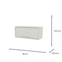 Ver imagem 6 de Cozinha Completa 12 Portas Cooktop 5 Bocas Paris 5 Peças Salleto:branco