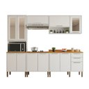 Ver imagem 4 de Cozinha Completa 12 Portas Cooktop 5 Bocas Paris 5 Peças Salleto:branco