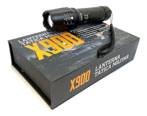 Lanterna Recarregável LED X900 - Tática Militar - 2