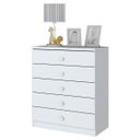 Ver imagem 2 de Cômoda Infantil Henn Bala de Menta 5 Gavetas Branco I710-10