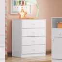 Ver imagem 1 de Cômoda Infantil Henn Labirinto 4 Gavetas Branco I714-10