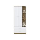 Ver imagem 3 de Guarda Roupa Infantil Labirinto Henn 2 Portas 2 Gavetas MDF MDP Branco Rústico 180cm
