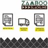 Slackline Zamboo Pro Black 15 mts Azul + Protetor + Bolsa + Backup - 6