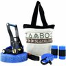 Slackline Zamboo Pro Black 15 mts Azul + Protetor + Bolsa + Backup - 1