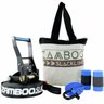 Slackline Zamboo Pro Black 20 mts Preto + Protetor + Bolsa + Backup - 1