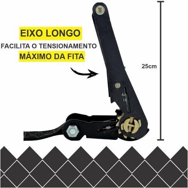 Slackline Zamboo Pro Black 20 mts Preto + Protetor + Bolsa + Backup - 3