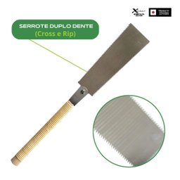 Serrote Japonês Ryoba Oyama X-saw W240-01 Duplo Dente 240mm Serrote Japonês Mini Ryoba Oyama X- - 4
