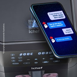 Fritadeira Elétrica Airfryer Ichef Smart Vision 6l | 127v - 3