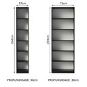 Ver imagem 4 de Kit Madesa Estante Livreiro 6908 + Estante Livreiro 6906 - Preto