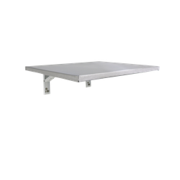 Mesa Prateleira Aço Inox Dobrável 50 X 40cm, Móvel, Retrátil Ajustável. Absoluto Metais - 1