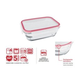 POTE MARINEX DE VIDRO COM TAMPA HERMETICA 850ML 6548 - NADIR - 3