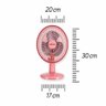 Mini Ventilador Turbo Ventimais 3 Pás 20cm 2 Velocidades Rosa e Prata 110v - 3