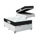 Ver imagem 1 de Cama Box Baú Viúva + Colchão D33 One Face - 61x128x188cm - E-shop Casa - Couro