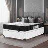 Cama Box Baú Viúva + Colchão D33 One Face - 61x128x188cm - E-shop Casa - Couro - 2
