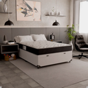 Ver imagem 1 de Cama Box Baú Viúva + Colchão D33 One Face - 61x128x188cm - e-Shop Casa - Couro