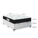 Ver imagem 3 de Cama Box Baú Viúva + Colchão D33 One Face - 61x128x188cm - E-shop Casa - Couro