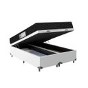 Ver imagem 4 de Cama Box Baú Casal Bipartido + Colchão D33 One Face - 61x138x188cm - E-shop Casa - Couro