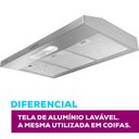 Ver imagem 6 de Depurador Slim Suggar Dps182pr 80cm 3 Velocidades Prata 220v