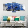 Kit Quadro Decorativos Sala Quarto Árvore Vida Azul - 2