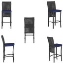 Ver imagem 5 de 7 Banquetas em Alumínio Roma Preta Corda Náutica Tecido 10