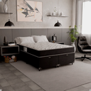 Ver imagem 6 de Cama Box Baú Casal Bipartido + Colchão D33 One Face - 61x138x188cm - e-Shop Casa - Suede