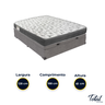 Cama Box Baú Viúvo Cinza e Colchão Iso 100 D33 Ortobom - 3