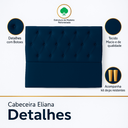 Ver imagem 2 de Cabeceira Casal Queen de Cama Box Estofada Eliana 160 Cm Veludo