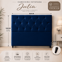 Ver imagem 2 de Cabeceira Casal Queen de Cama Box Estofada Eliana 160 cm Veludo