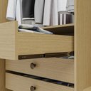 Ver imagem 3 de Guarda-Roupa Casal 100% MDF com Espelhos 6 Portas e 6 Gavetas 274cm Multimóveis Madeirado/Cinza