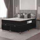 Ver imagem 2 de Cama Box Baú Queen Bipartido + Colchão D33 One Face - 61x158x198cm - E-shop Casa - Suede