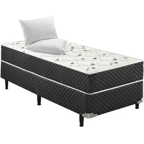 Cama Box Conjugado Solteiro Espuma 5 Cm e Estrutura Ortopédica 40x88x188
