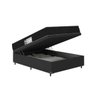 Cama Box Baú Viúva + Colchão D33 One Face - 61x128x188cm - E-shop Casa - Couro - 4