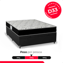 Ver imagem 5 de Cama Box Baú Viúva + Colchão D33 One Face - 61x128x188cm - e-Shop Casa - Couro