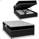 Ver imagem 6 de Cama Box Baú Viúva + Colchão D33 One Face - 61x128x188cm - e-Shop Casa - Couro