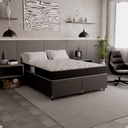 Ver imagem 6 de Cama Box Baú Queen Bipartido + Colchão D33 One Face - 61x158x198cm - e-Shop Casa - Couro
