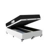 Cama Box Baú Queen Bipartido + Colchão D33 One Face - 61x158x198cm - E-shop Casa - Couro - 4