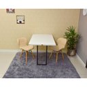 Ver imagem 2 de Conjunto de Mesa Dobrável Retrátil 120 x 75 Branca + 2 Cadeiras Slim - Nude